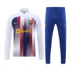 Barcelona Felpe da Allenamento 2023-24 Quarto-Zip Bianca Barcelona Felpe da Allenamento 2023-24 Quarto-Zip Bianca